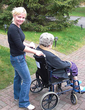 Warrendale Cottage Resident enjoying the gardens